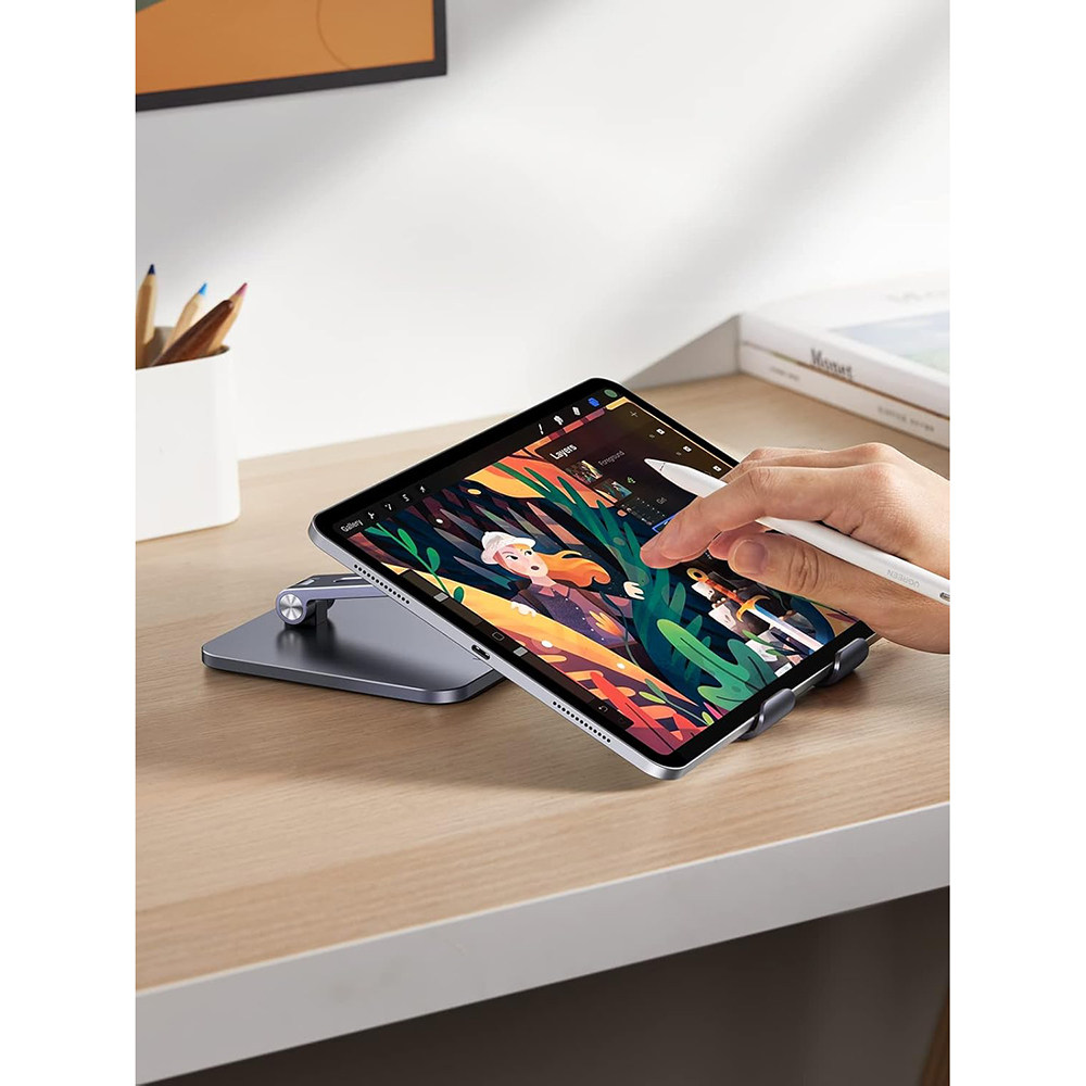 Suport Birou UGREEN LP134 pentru Telefon / Tableta, 6.1inch - 12.9inch, Gri, Resigilat