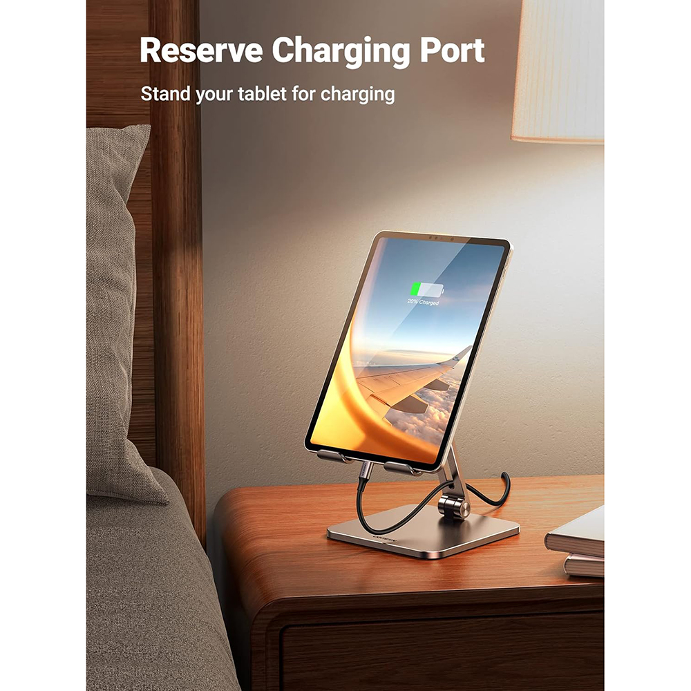 Suport Birou UGREEN LP134 pentru Telefon / Tableta, 6.1inch - 12.9inch, Gri, Resigilat