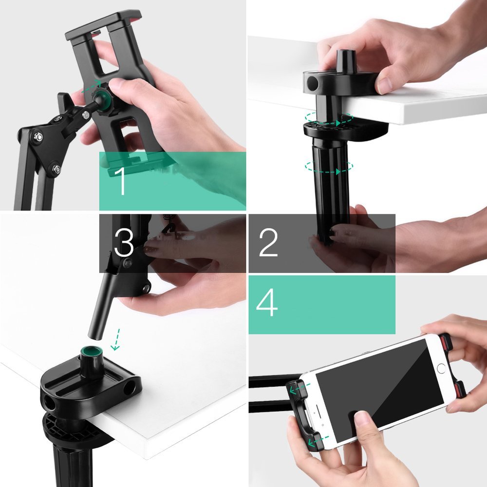 Suport Birou UGREEN pentru Telefon / Tableta, Negru