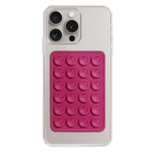 Suport cu Ventuze Techsuit SM-PAD, Fucsia