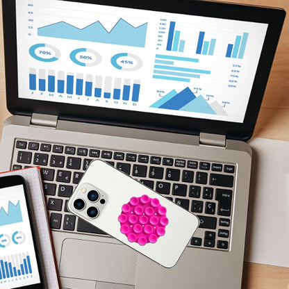 Suport cu Ventuze Techsuit SR-CUP, Rosu