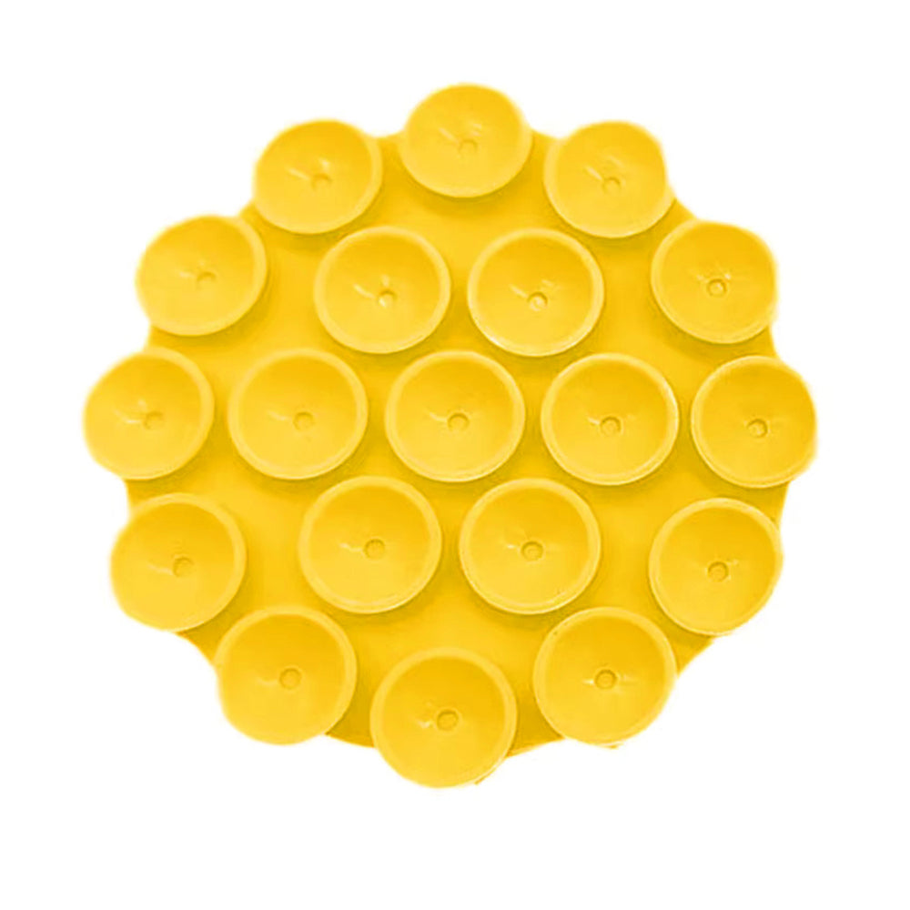 Suport cu Ventuze Techsuit SY-CUP, Galben