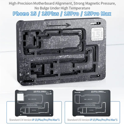 Suport de Lucru PCB QIANLI Magnetic pentru Apple iPhone 15 Series