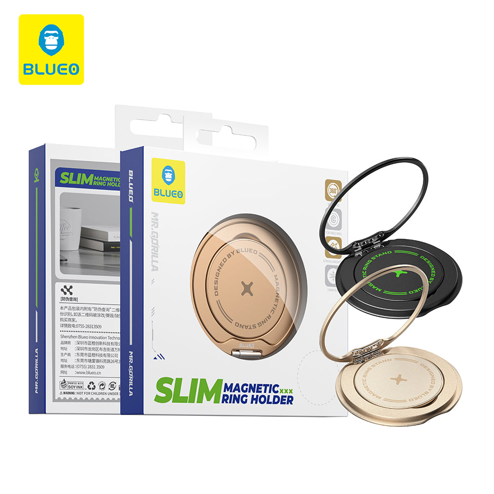 Suport Inel Blueo Slim, Universal, Negru