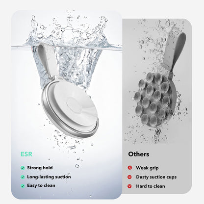 Suport Inel ESR HaloLock Leather, Universal, Alb