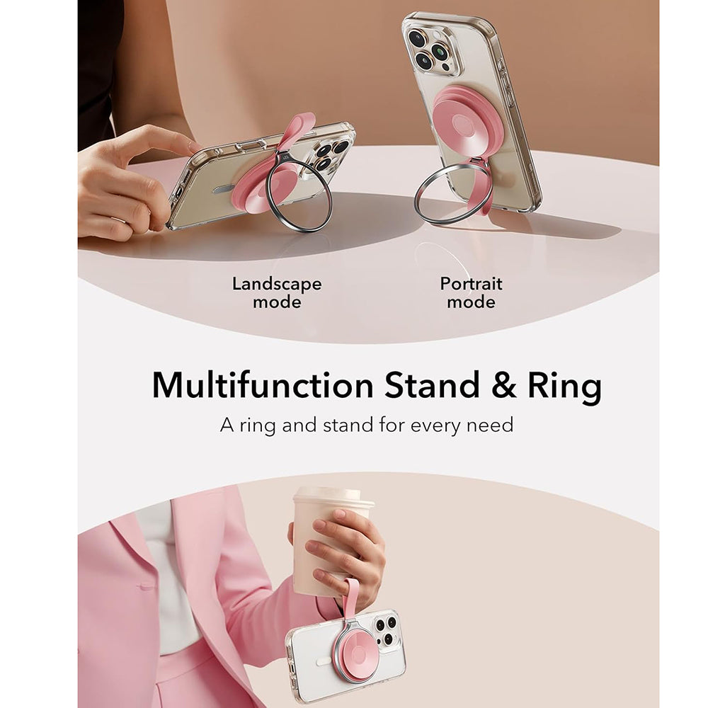 Suport Inel ESR HaloLock Leather, Universal, Roz