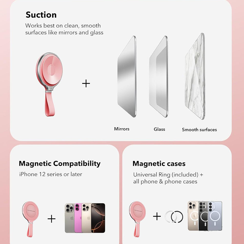 Suport Inel ESR HaloLock Leather, Universal, Roz