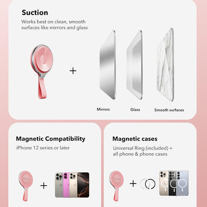 Suport Inel ESR HaloLock Leather, Universal, Roz