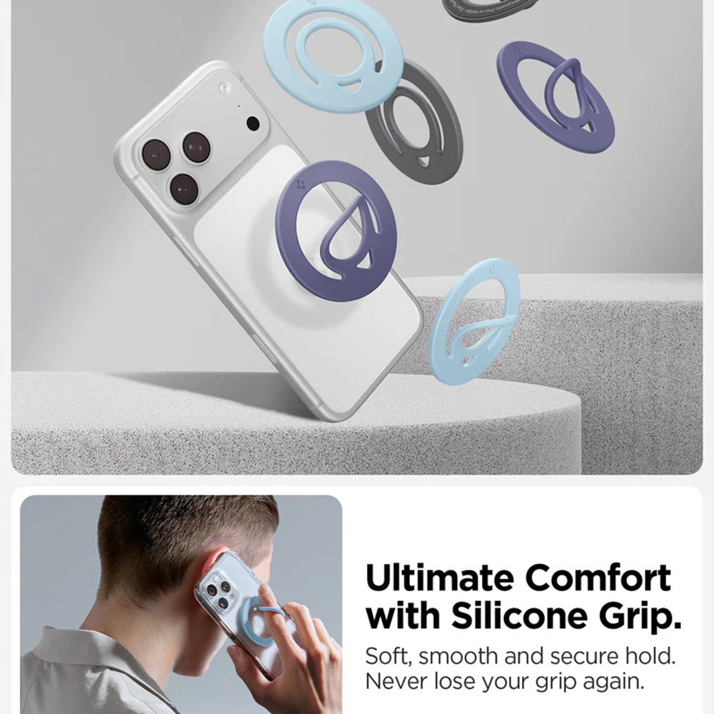 Suport Inel Spigen Dual Pop, Universal, Albastru AMP11368