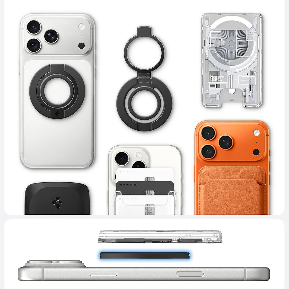 Suport Inel Spigen Dual Pop Mag S, Universal, Gri AMP11736