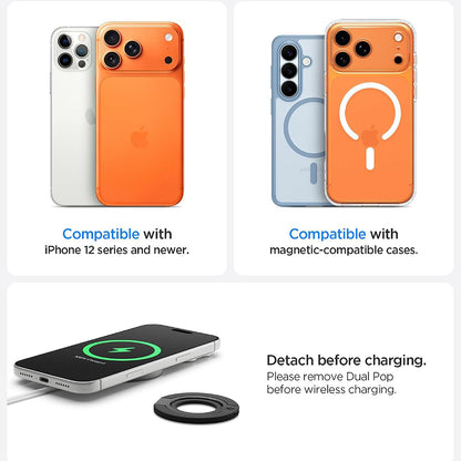 Suport Inel Spigen Dual Pop Mag S, Universal, Gri AMP11736