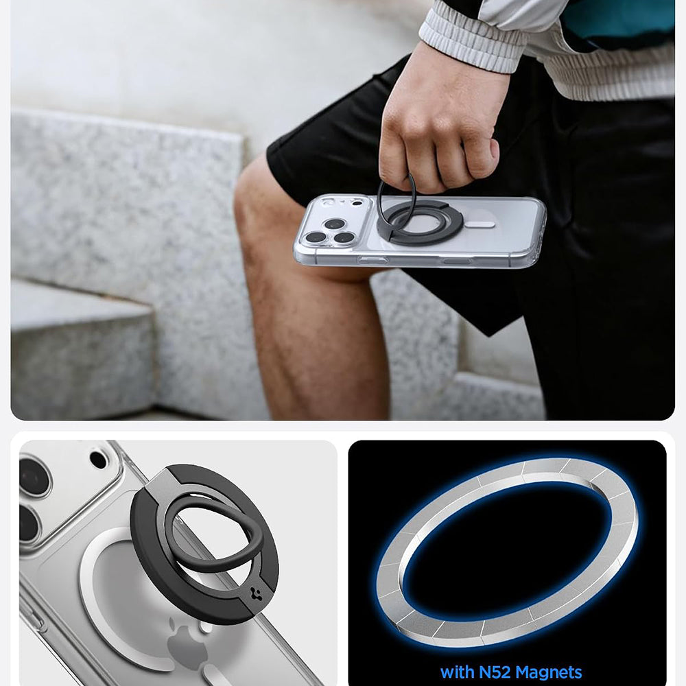 Suport Inel Spigen Dual Pop Mag S, Universal, Negru AMP11735