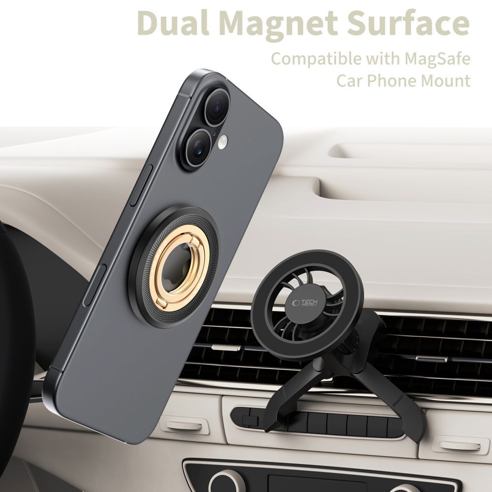 Suport Inel Tech-Protect MMR700 Lamano, Universal, Negru Auriu