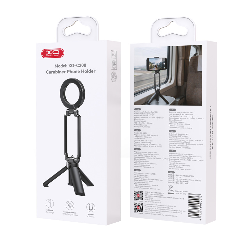 Suport Magnetic XO Design C208, Universal, Negru