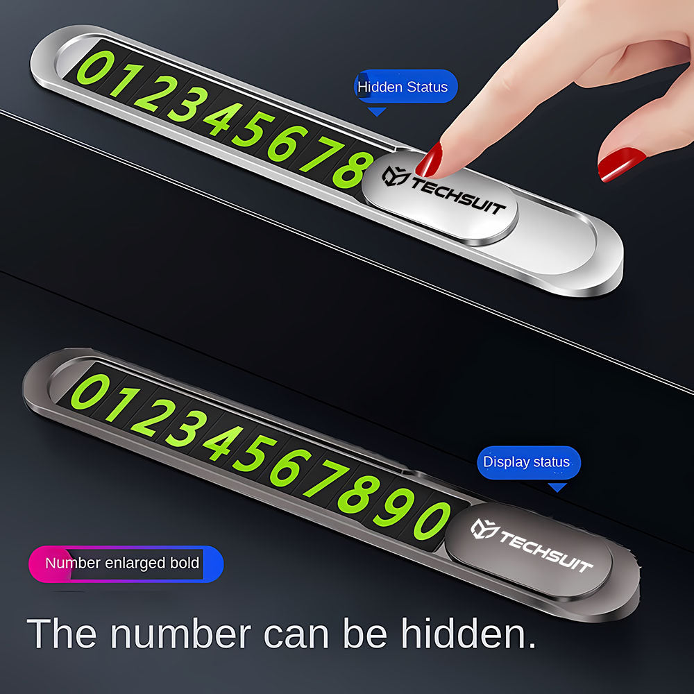 Suport Numar Telefon Auto Techsuit PNP1