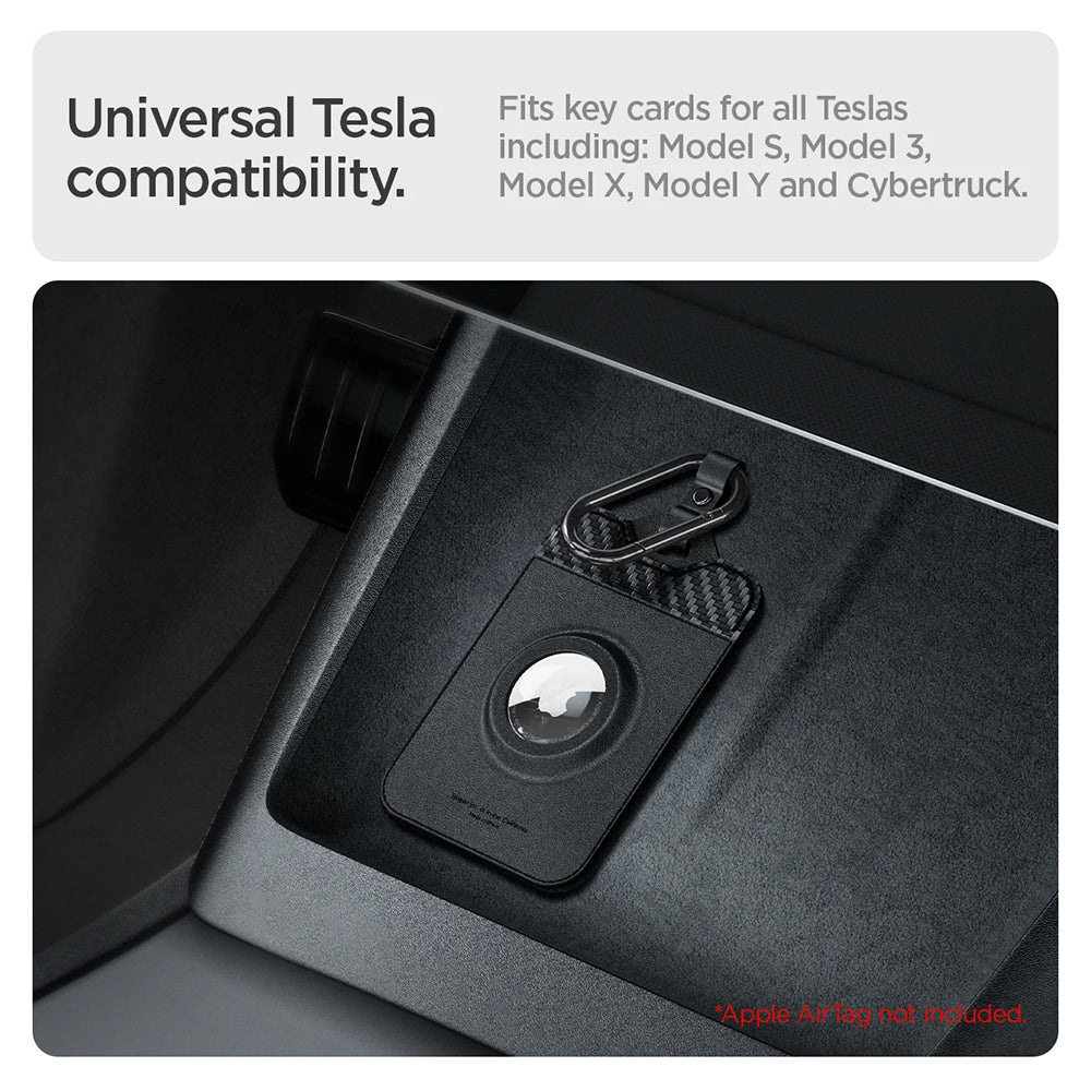 Suport Cheie Card Spigen Air Fit pentru Tesla / Apple AirTag, Set 2 bucati ACP08793