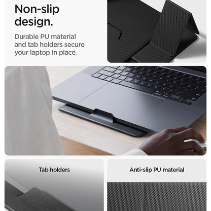 Suport Spigen LD201-S8 pentru Laptop max. 16inch, Negru AMP11117