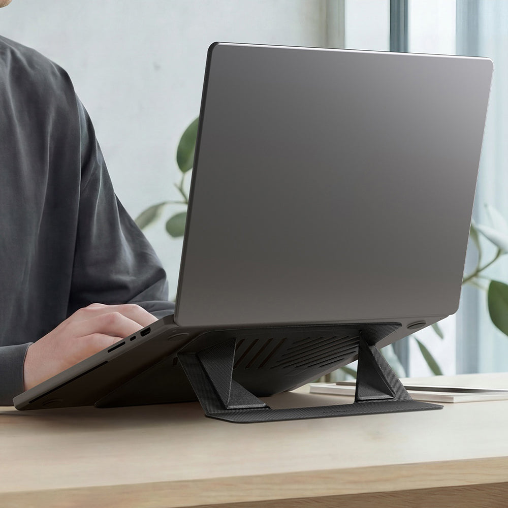 Suport Spigen Slim Fold LD201-S6 pentru Laptop max. 14inch, Negru AMP11115