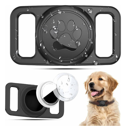 Suport Techsuit BuddyGuard DG1 pentru Apple AirTag la Zgarda Animal Companie, Negru