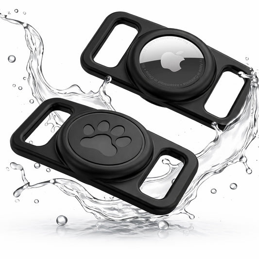 Suport Techsuit BuddyGuard DG1 pentru Apple AirTag la Zgarda Animal Companie, Negru