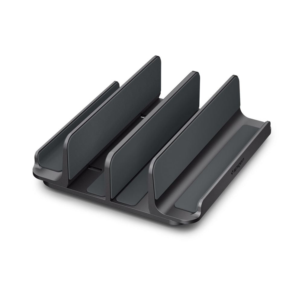 Suport Vertical Spigen LD208S4 Two pentru Laptop cu grosime 14mm - 27mm, Gri  AMP10640