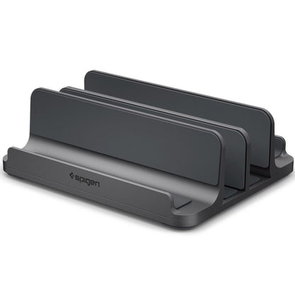 Suport Vertical Spigen LD208S4 Two pentru Laptop cu grosime 14mm - 27mm, Gri  AMP10640