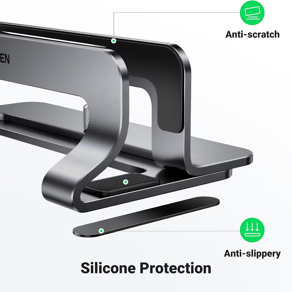 Suport Vertical UGREEN LP258 (29277) pentru Laptop cu grosime 12mm - 26mm, Argintiu