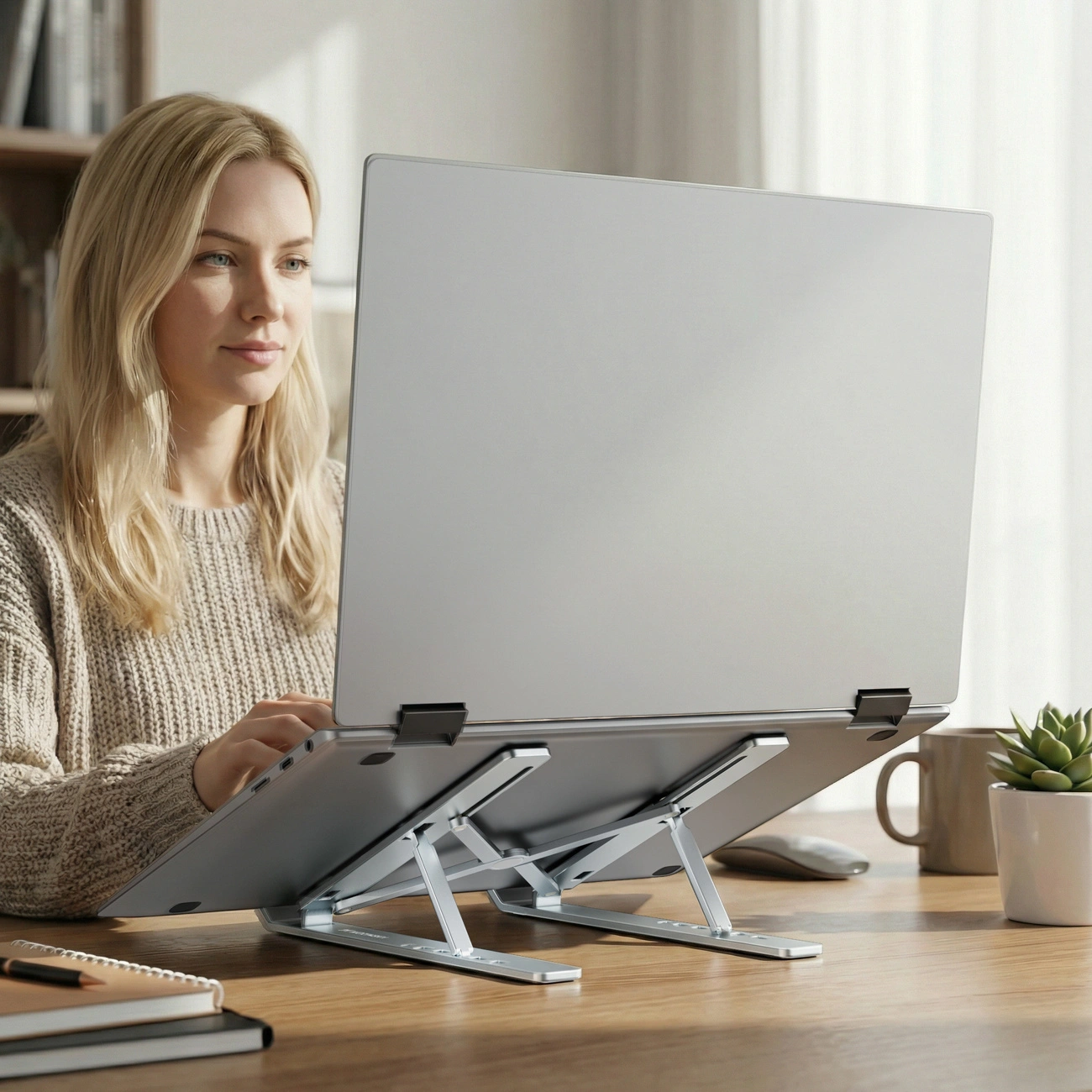 Suport WZK WDCX-X8S pentru Laptop 10inch - 16inch, Argintiu