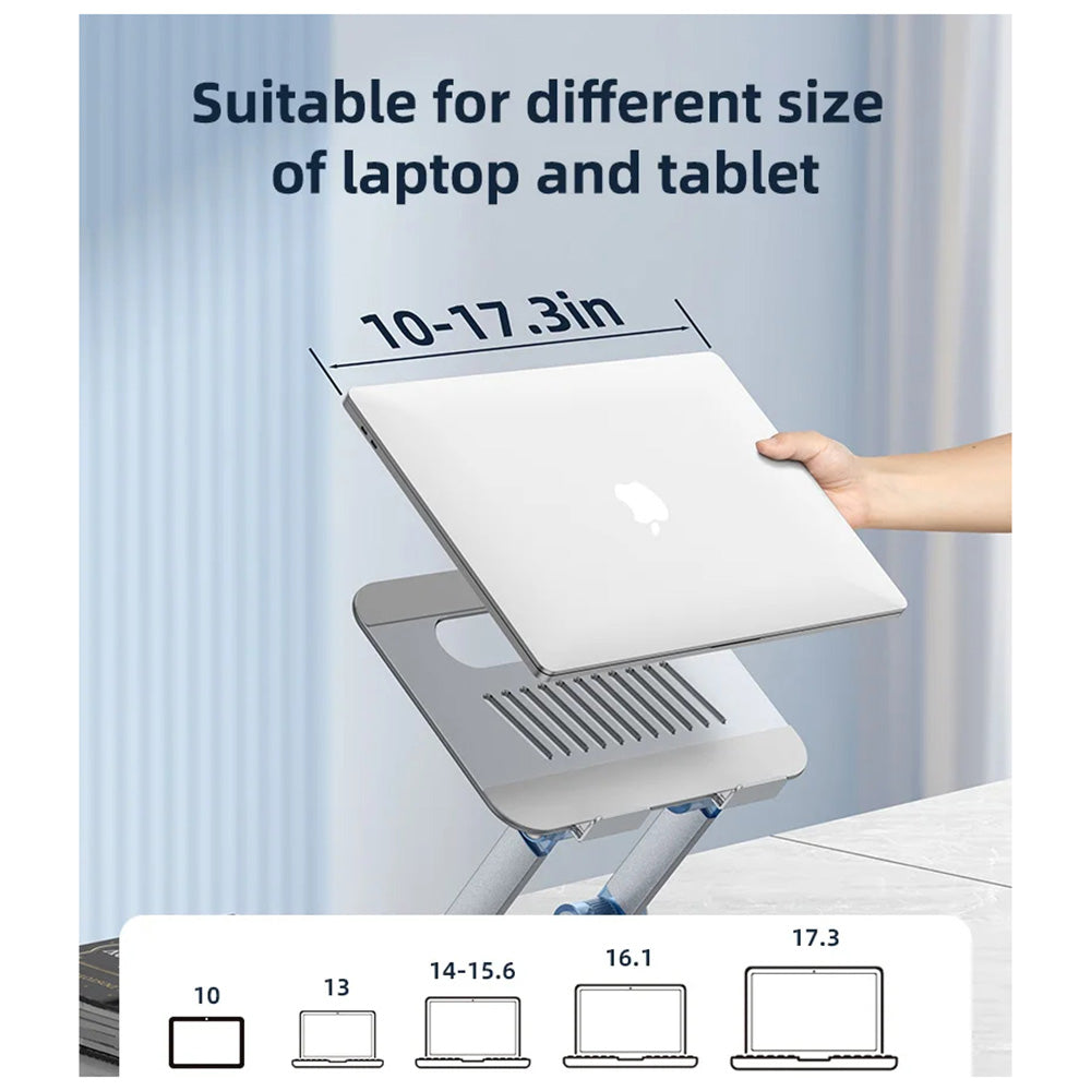 Suport Yesido LP06 pentru Laptop 10inch - 17.3inch, Argintiu