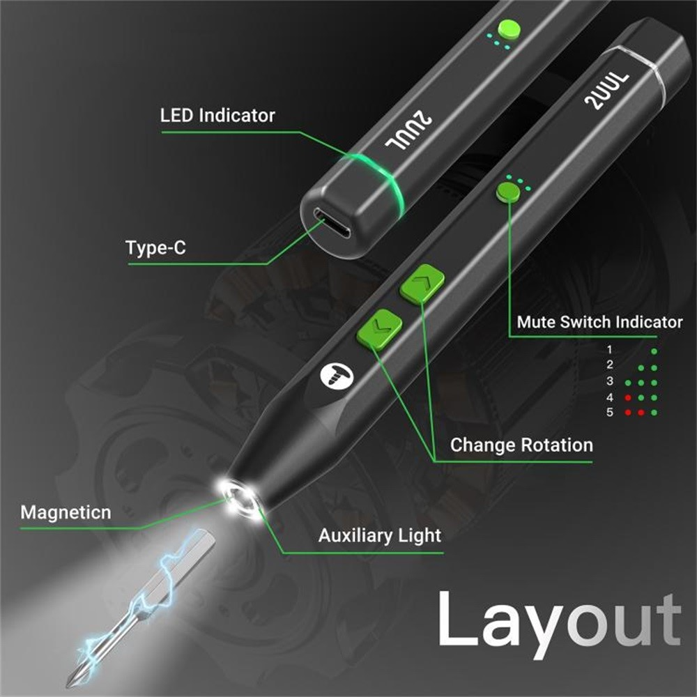 Surubelnita Electrica 2UUL Twist Plus, Neagra