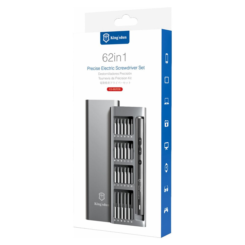 Surubelnita Electrica King'sdun, 62in1, Gri
