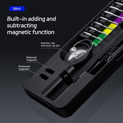 Surubelnita Electrica King'sdun KS-882058, 58in1, Gri