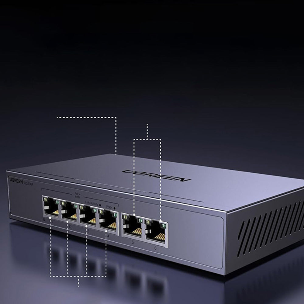Switch Retea UGREEN CM741 (35371EU), Gri