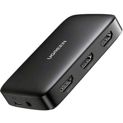 Switch Video UGREEN CM332, 3 x HDMI - HDMI, Negru