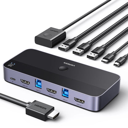 Switch Video HDMI UGREEN CM664, Negru