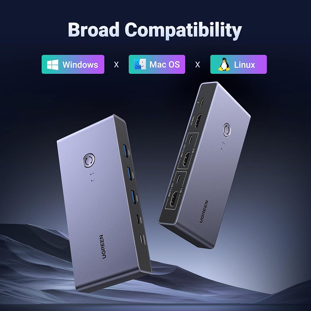 Switch Video UGREEN CM692, Gri