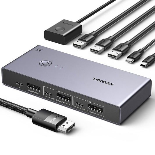 Switch Video DisplayPort UGREEN CM695 (25962), Negru