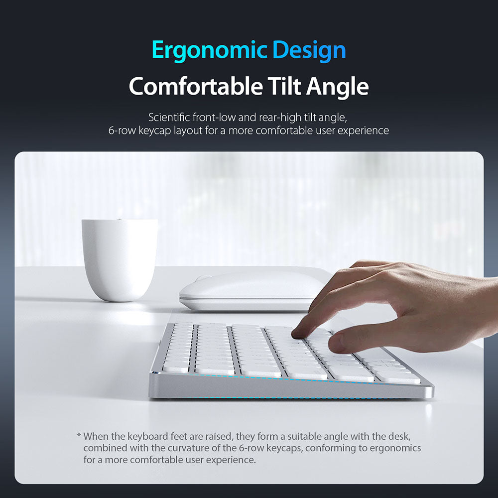 Tastatura Bluetooth DUX DUCIS LK Mini, Alba