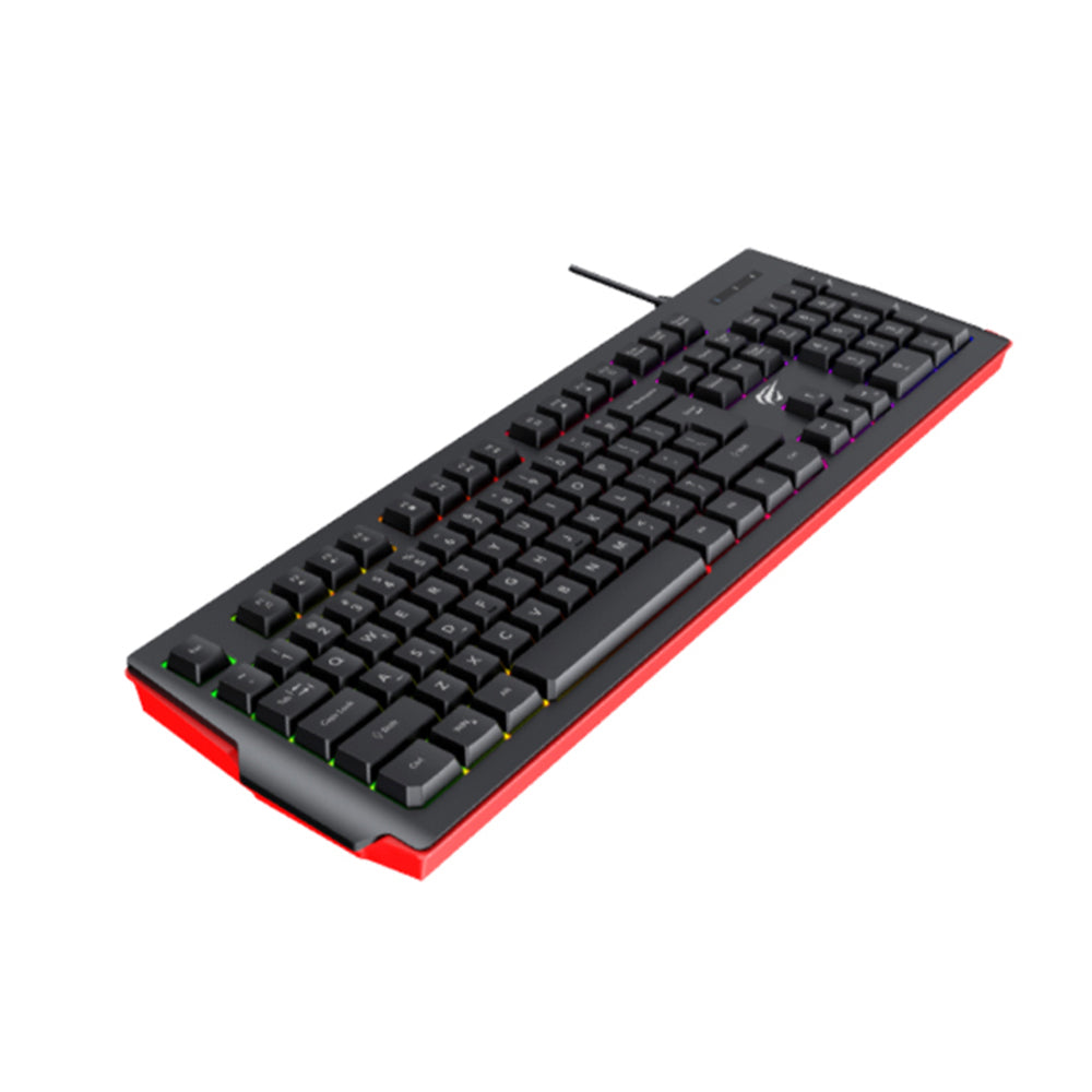Tastatura Gaming HAVIT KB866L, RGB, 1.4m, Neagra Rosie