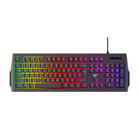 Tastatura Gaming HAVIT KB866L, RGB, 1.4m, Neagra Rosie