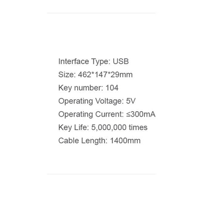 Tastatura Gaming HAVIT KB866L, RGB, 1.4m, Neagra Rosie