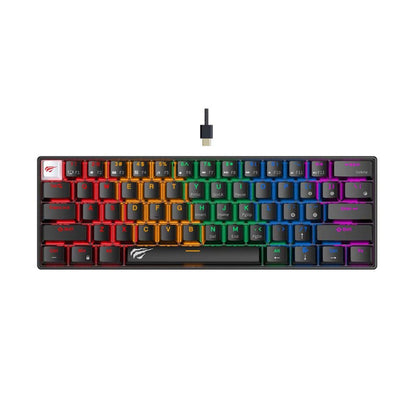 Tastatura Gaming HAVIT KB903L, RGB, 1.8m, Neagra
