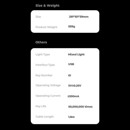 Tastatura Gaming HAVIT KB903L, RGB, 1.8m, Transparenta Alba