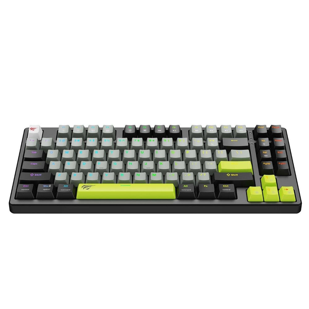 Tastatura Gaming HAVIT KB904L, RGB, 1.8m, Neagra Verde