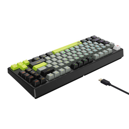 Tastatura Gaming HAVIT KB904L, RGB, 1.8m, Neagra Verde