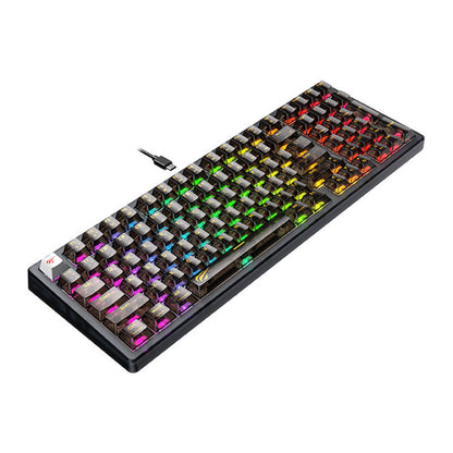 Tastatura Gaming Wired USB HAVIT KB875L, RGB, 1.8m, Transparenta Neagra