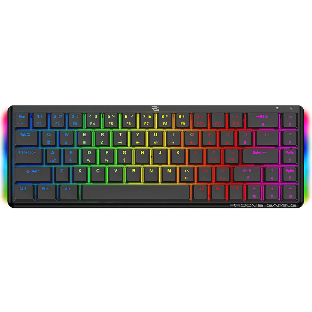 Tastatura Gaming Wireless Proove AFK, RGB, BT / Wi-Fi / Wired, 1.5m, Neagra WKAFKEN22001