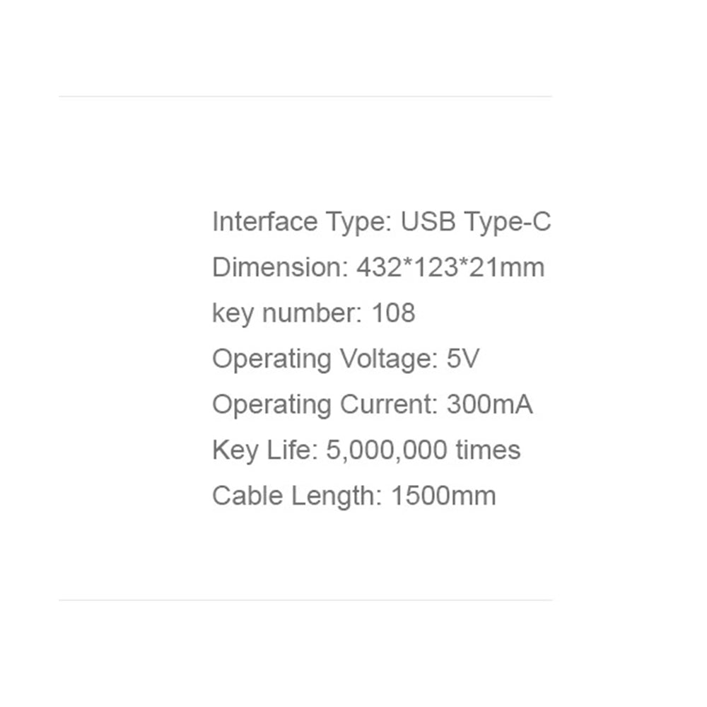 Tastatura Wired USB HAVIT KB252, USB-C, 1.5m, Neagra