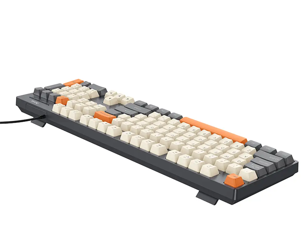 Tastatura Wired USB HOCO GM61 Tri-Color, 1.45m, Gri
