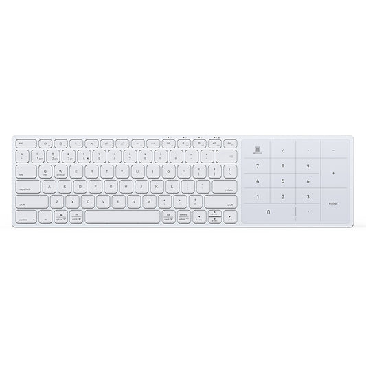 Tastatura Wireless DUX DUCIS LK, BT / Wi-Fi, Alba